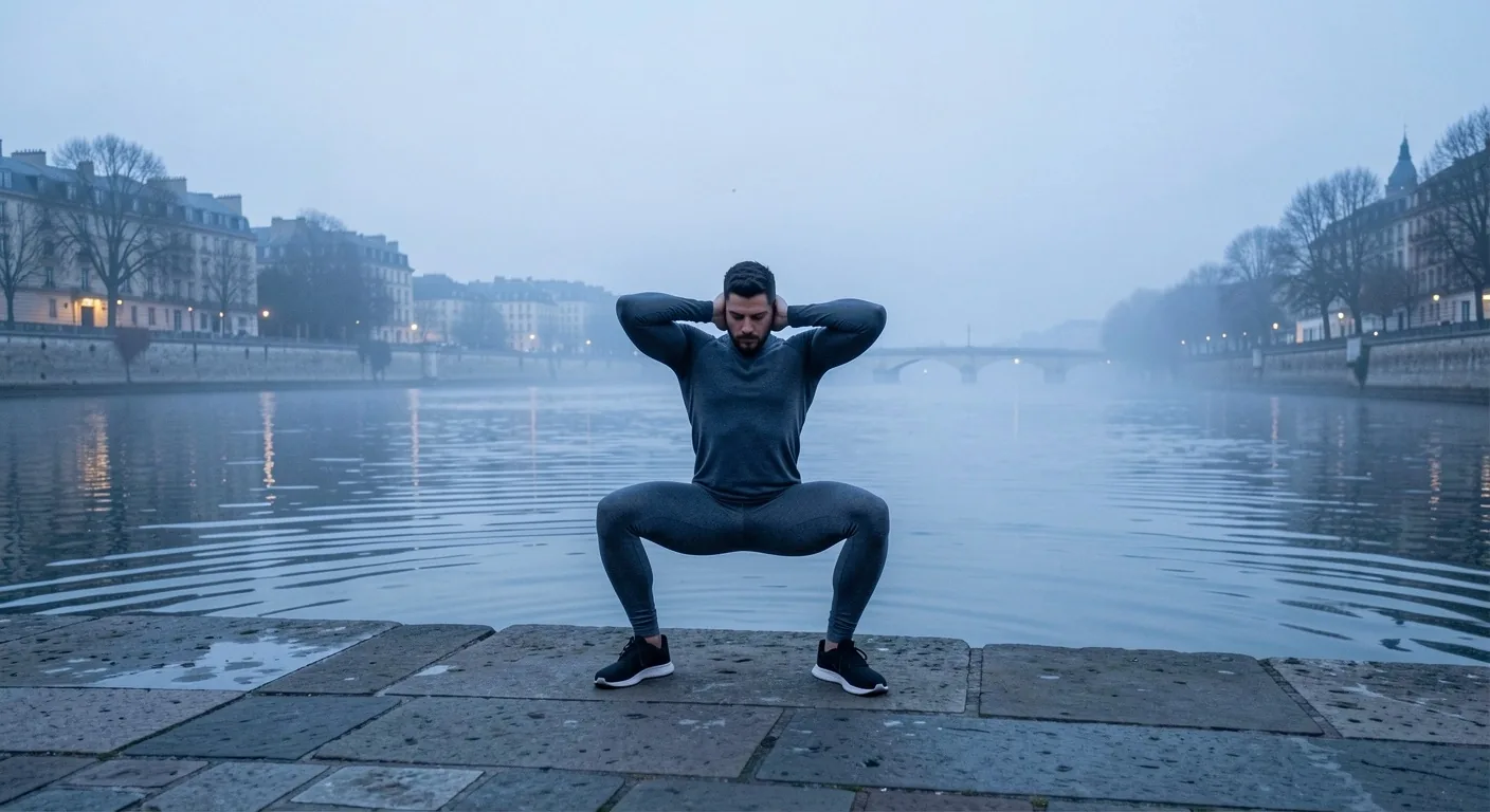 Entraînement traditionnel au lever du jour près de la Garonne