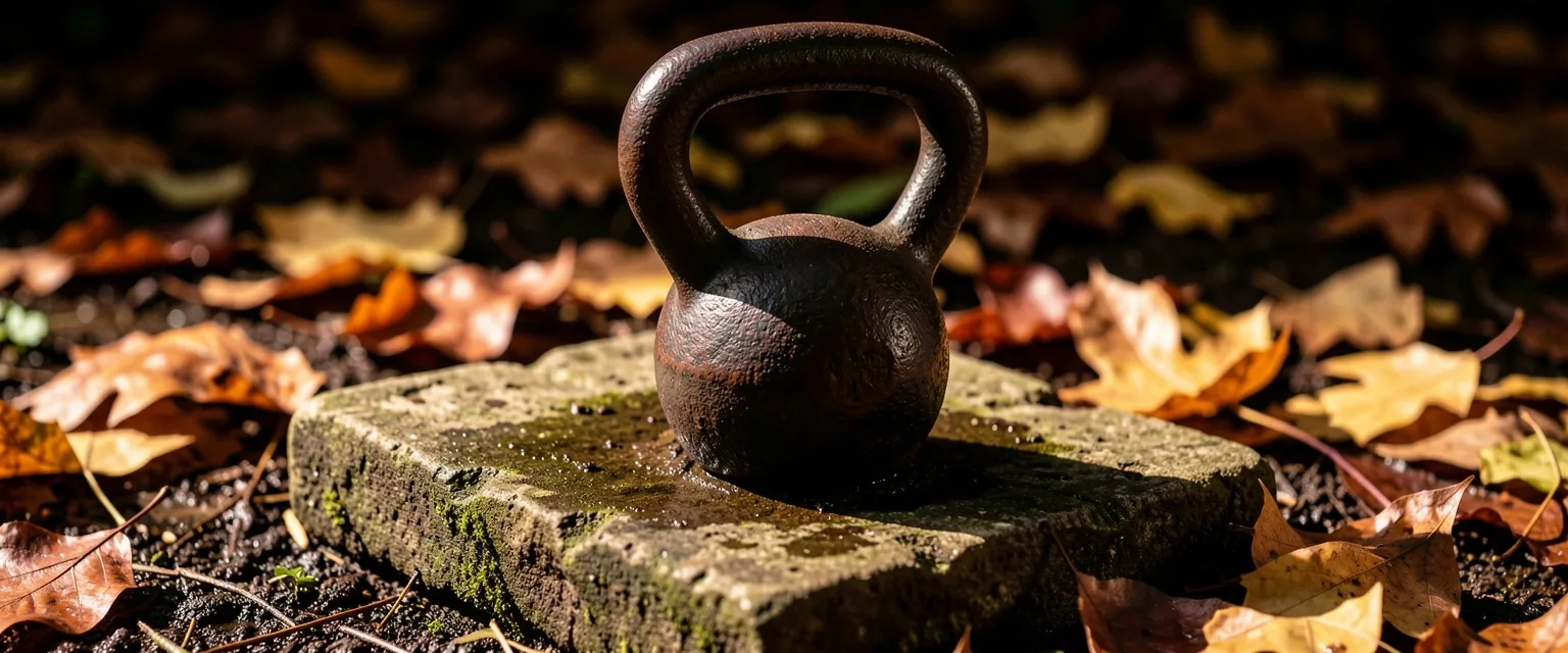 Kettlebell traditionnelle sur pierre