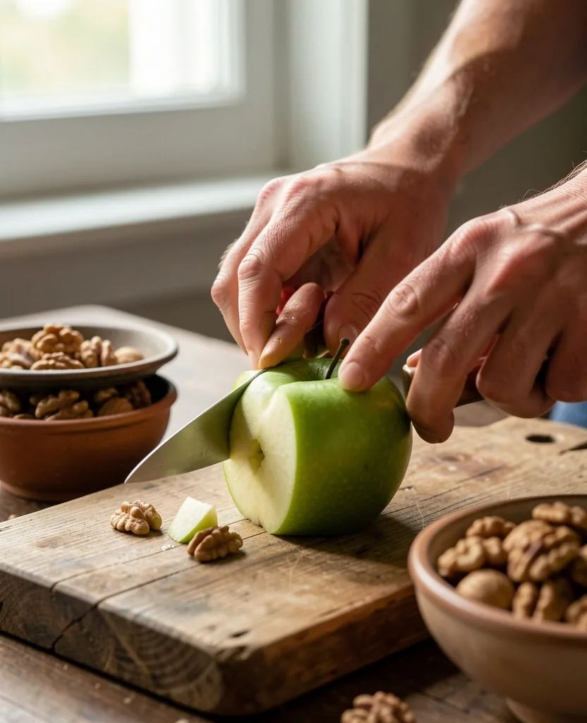Préparation d'un repas traditionnel avec des aliments entiers